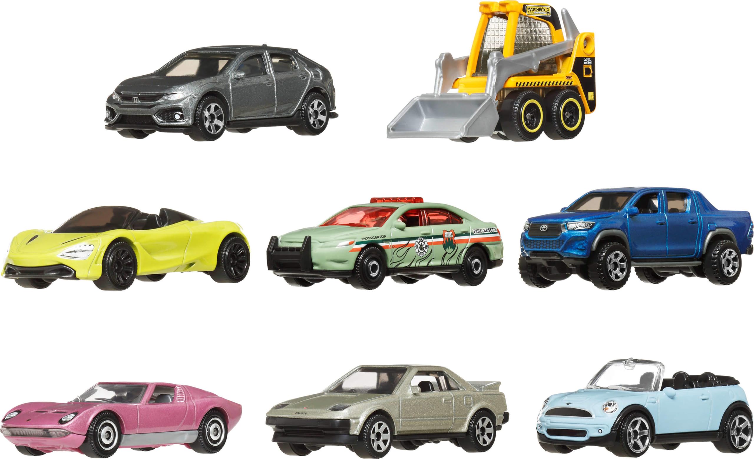 Matchbox 8-Pack Die-Cast Vehicles with 1 Exclusive (Styles May